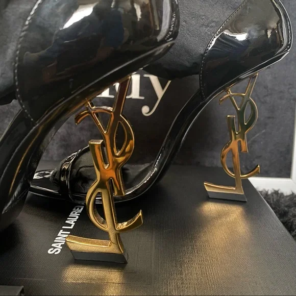 SOLD Saint Laurent- Opyum 110mm YSL heel sandals - Picture 8 of 14